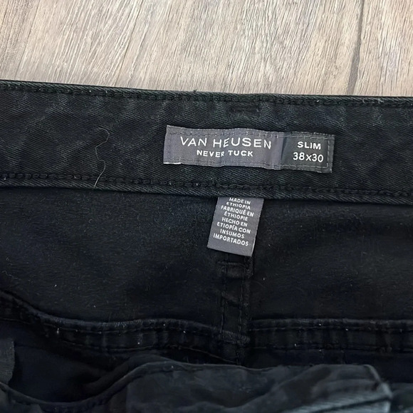 Van Huesen black slim black  pants size 38 - Picture 5 of 11